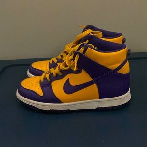 high top laker dunks